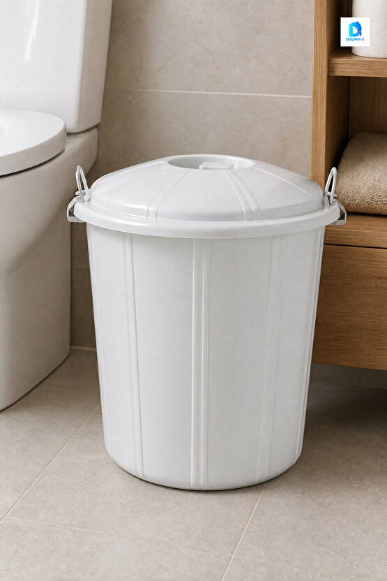Kilitli Çöp Kovası 50 L Çok Renkli Plastik