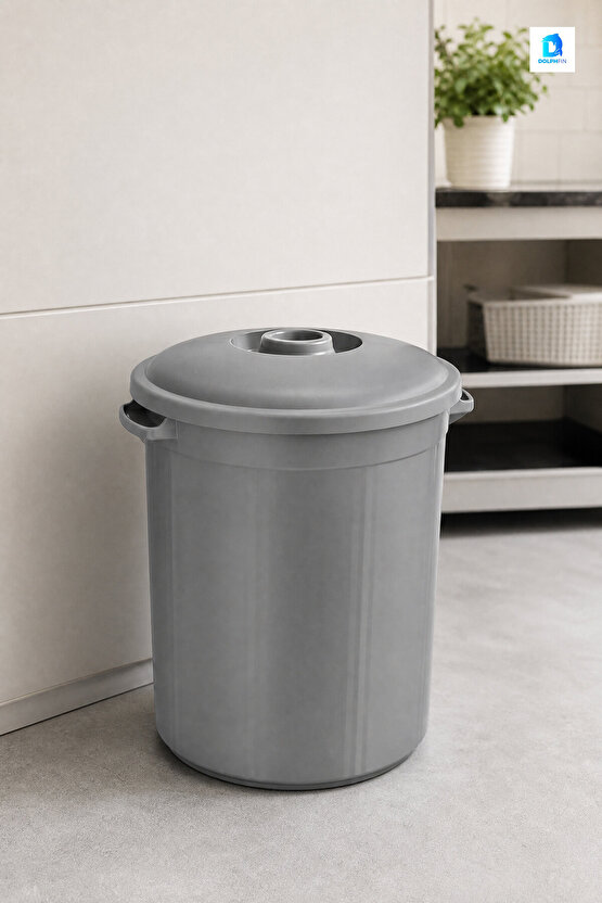 Eko Herkül Çöp Kovası 70 L Plastik Banyo Çöp Kovası