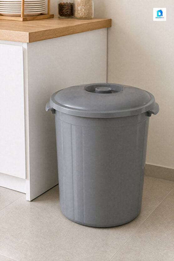 Eko Battal Çöp Kovası 50 L Plastik 45 x 42 x 51 cm