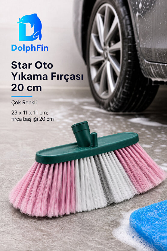 Star Oto Yıkama Fırçası 20 cm Çok Renkli