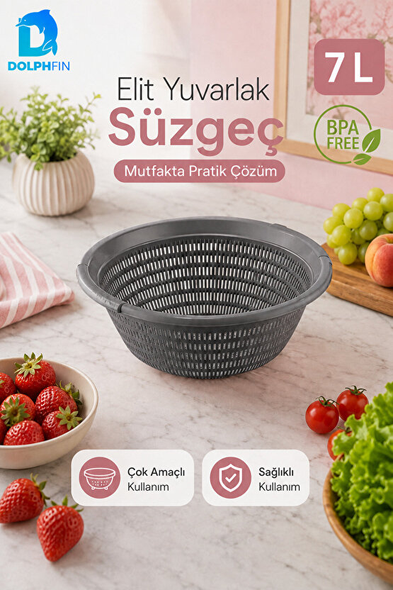 Elit Yuvarlak Süzgeç 7 L BPA Free
