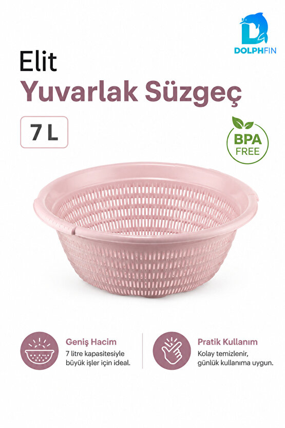 Elit Yuvarlak Süzgeç 7 L BPA Free