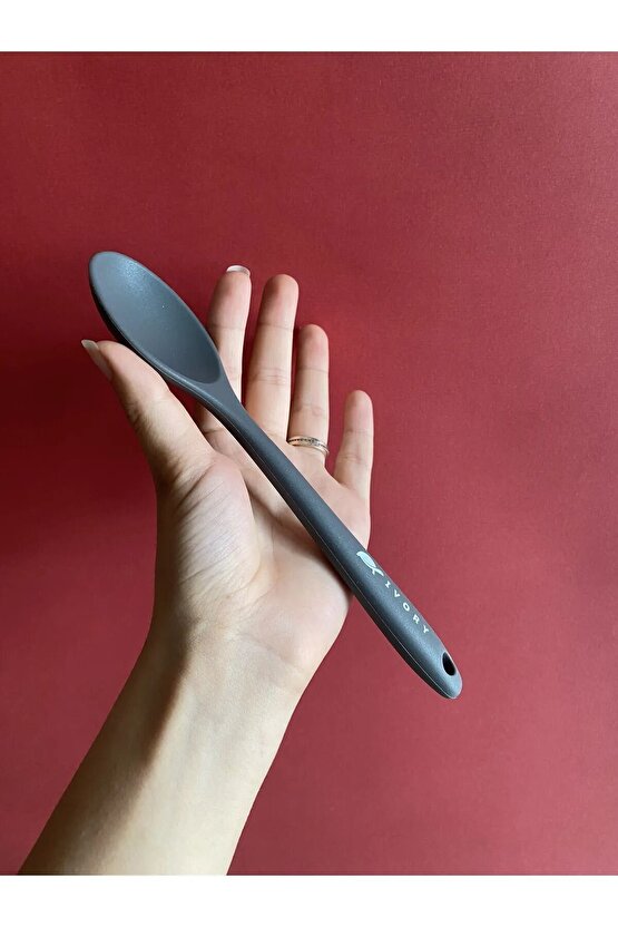 Ivory 2li silikon kaşık ısıya dayanıklı ve sert KARIŞIK RENK