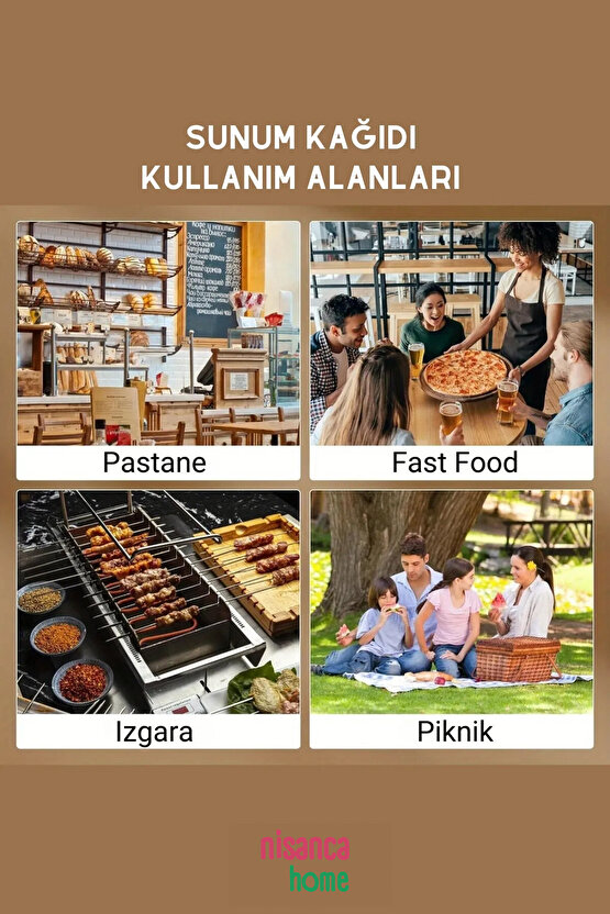 Vintage Gazete Desenli Yağlı Sunum Kağıdı – Pinterest Stilinde Estetik Kahvaltı, 100lü