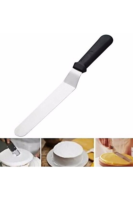 Pasta Paleti Eğri 25 Cm Çelik Siyah