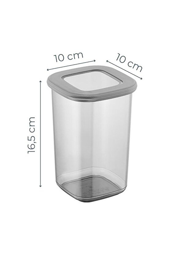 Erzak Saklama Kabı 3lü Set Çekmece Baharat Organizeri 1,3 Litre