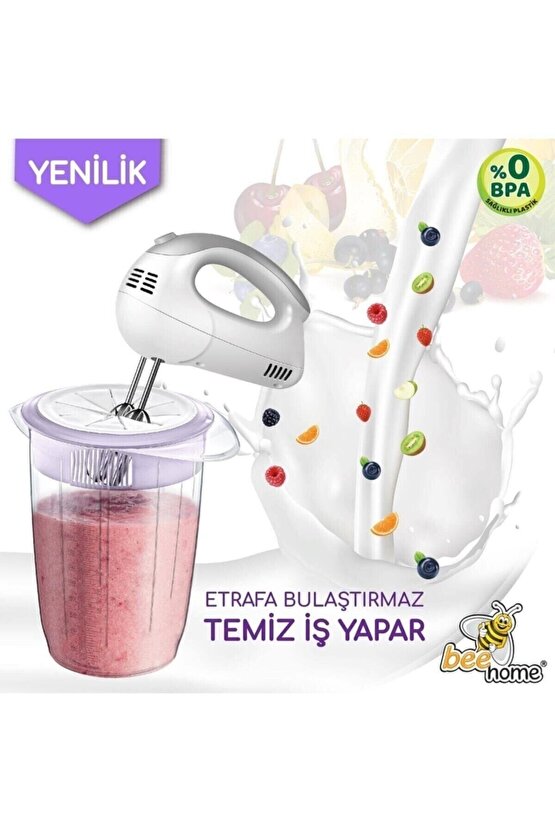 Soft Kapaklı Mikser Karıştırma Kabı