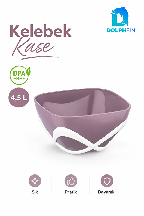 Kelebek Kase 750 ml BPA Free Dekoratif Sunum ve Çerez Kasesi