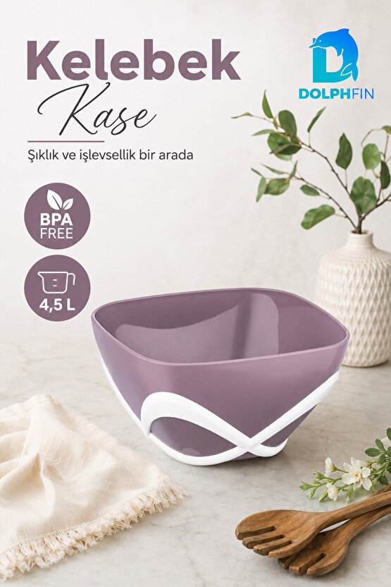 Kelebek Kase 750 ml BPA Free Dekoratif Sunum ve Çerez Kasesi