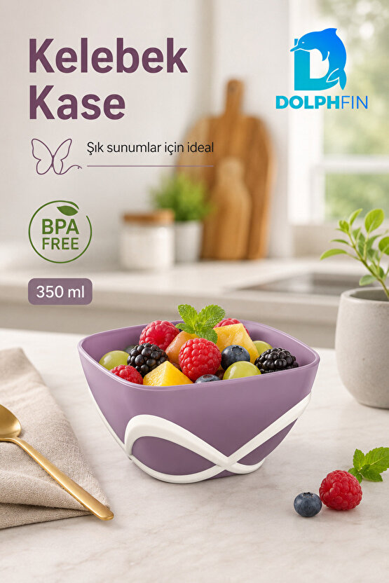 Kelebek Kase 350 ml BPA Free Dekoratif Sunum ve Çerez Kasesi