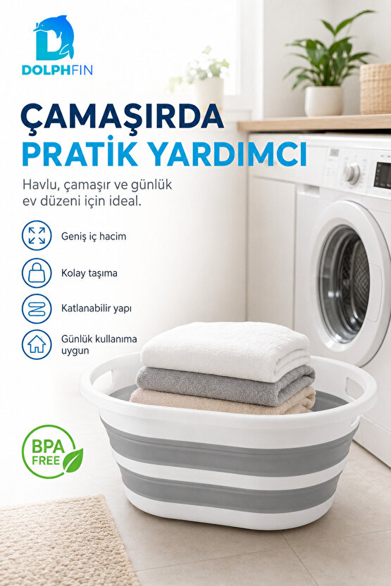 Katlanır Sele 35 LT Ev Dolap Banyo Düzenleyici Organizer