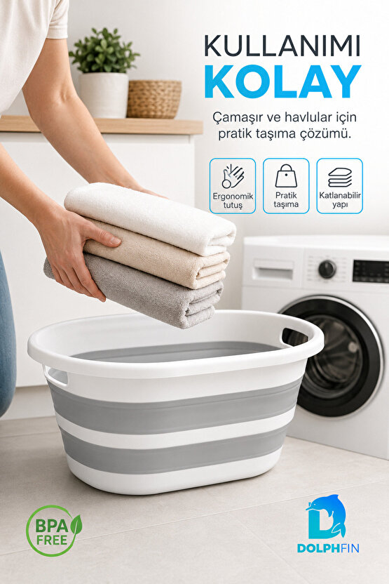 Katlanır Sele 35 LT Ev Dolap Banyo Düzenleyici Organizer