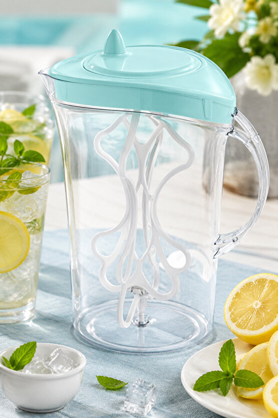 Mixer Sürahi 2,6 Lt Kapaklı Ayran Karıştırıcı Plastik Sürahi