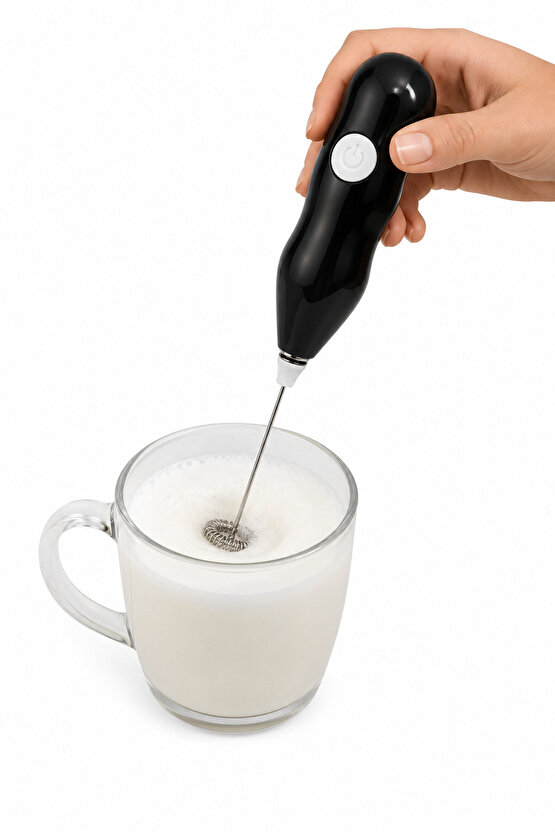 Elektrikli Süt Köpürtücü Kahve Köpürtücü El Mikseri Cappuccino Latte Frappe Çırpıcı