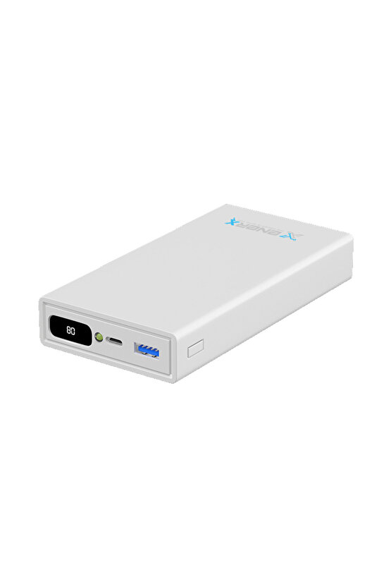 Powerbank 20000 Mah 2.1 Amper Dijital Göstergeli Enr-p20188dc Beyaz