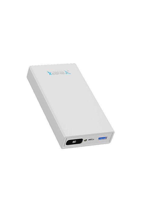 Powerbank 20000 Mah 2.1 Amper Dijital Göstergeli Enr-p20188dc Beyaz