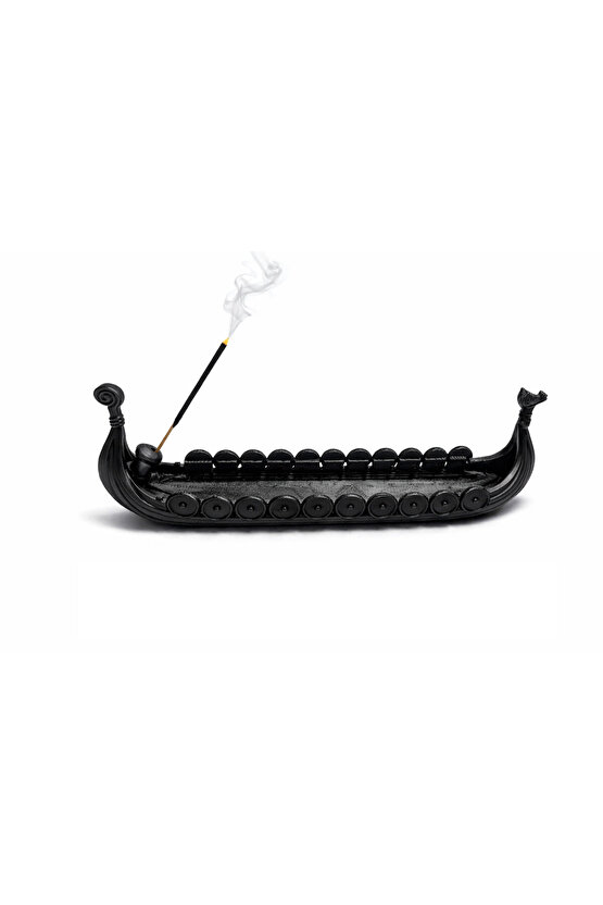 Tütsülük Viking Gemi Modeli 3D Baskı Dekoratif Tütsü Tutucu