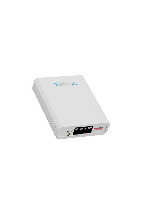 Enr-p1025dc 10000 Mah 2.1 Amper Led Göstergeli Powerbank Beyaz