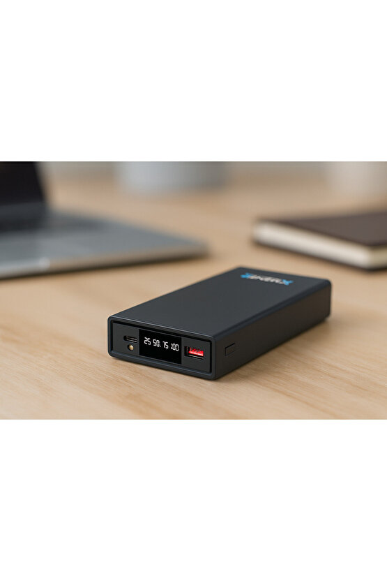 Enr-p2025dc 20.000 Mah 2.1 Amper Led Göstergeli Powerbank Siyah