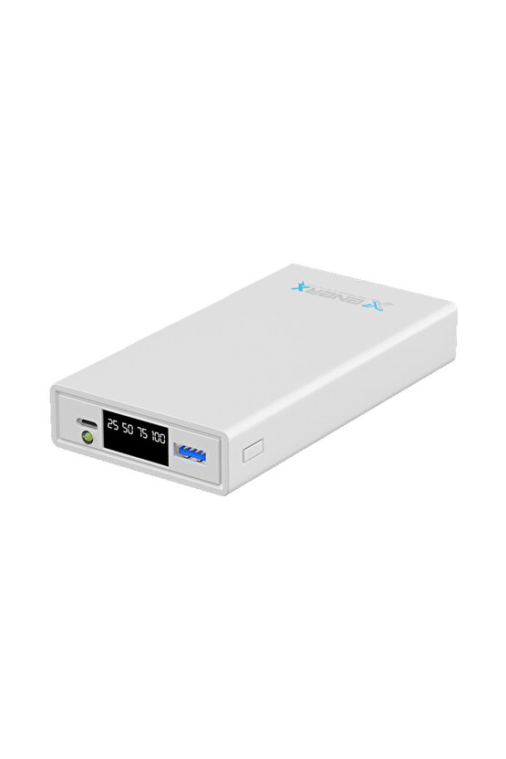 Powerbank 20000 mAh 22.5 Watt Led Göstergeli ENR-P2025DT Beyaz