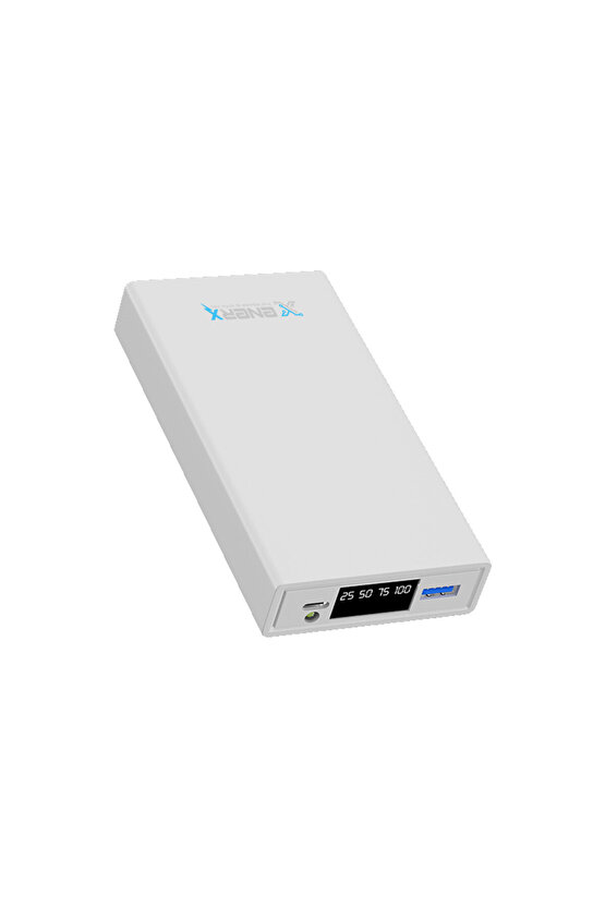 Powerbank 20000 mAh 22.5 Watt Led Göstergeli ENR-P2025DT Beyaz