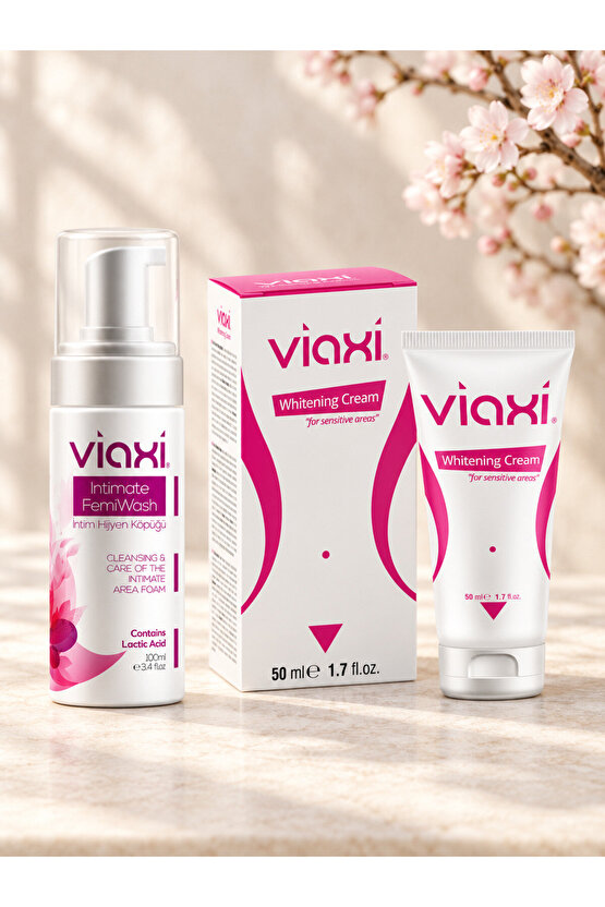 FemiWash İntim Hijyen Köpüğü 100 ml + Whitening Cream 50 ml – İkili Özel Bölge Bakım Seti
