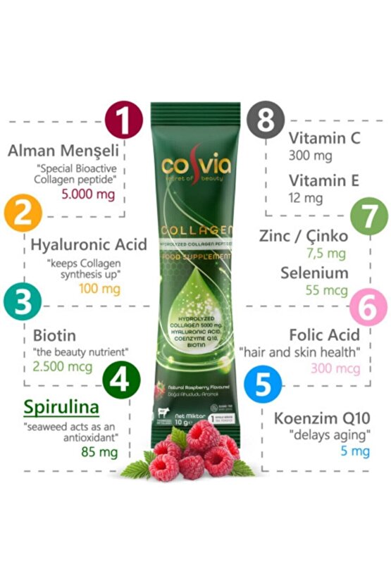 Collagen Hidrolize Peptid 6 Pk. 180 Saşe 6 Aylık