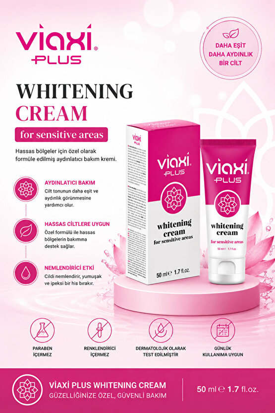 İstenmeyen Kararmalar İçin Whitening Plus Krem (3 Adet)