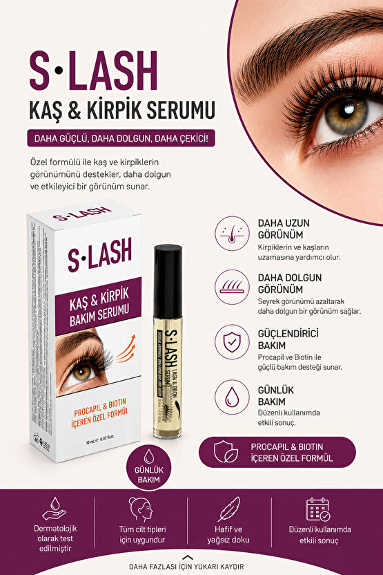Kaş Ve Kirpik Serumu 10 ml (3 Adet)