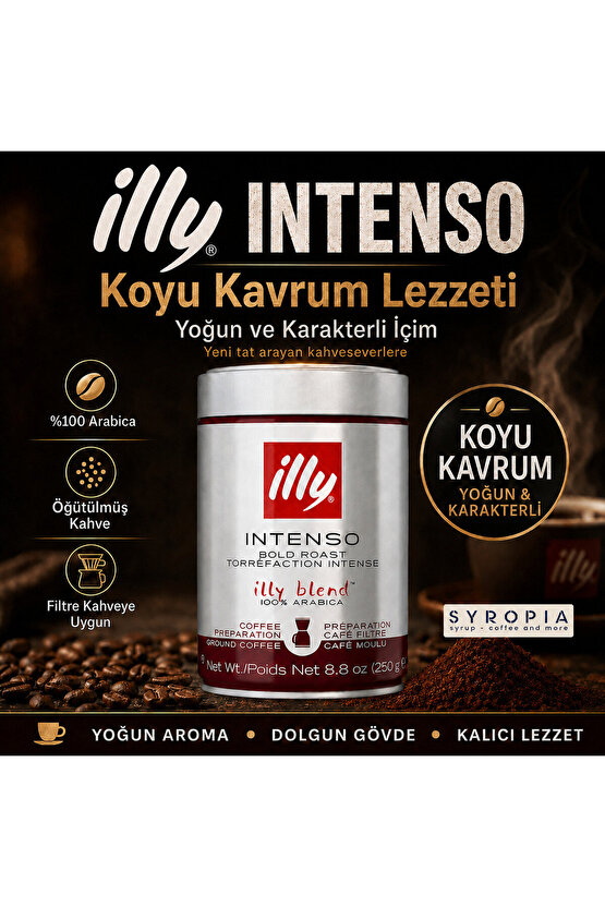 Intenso Öğütülmüş Kahve 250 g – Koyu Kavrum %100 Arabica