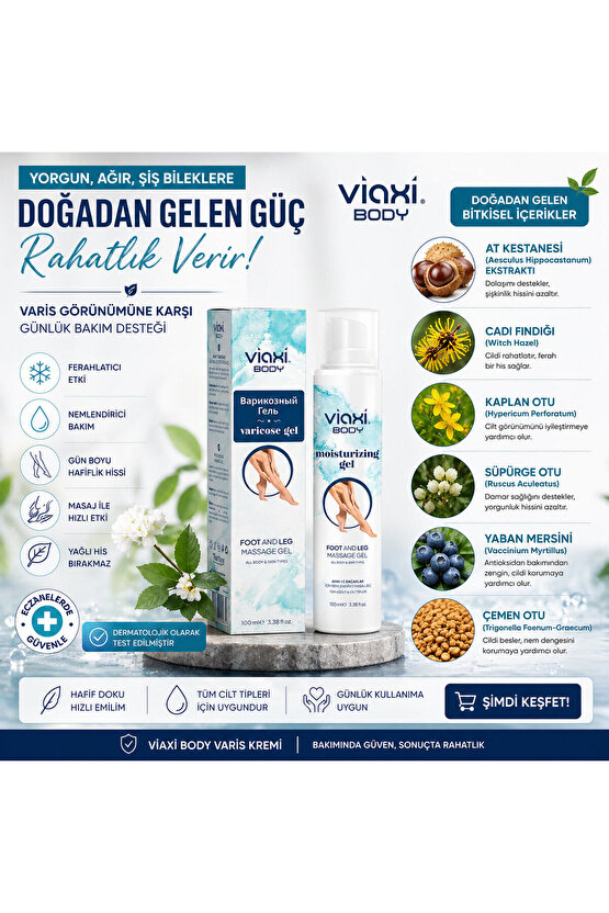 Bacaklar Için Rahatlatıcı Jeli 100 Ml. 