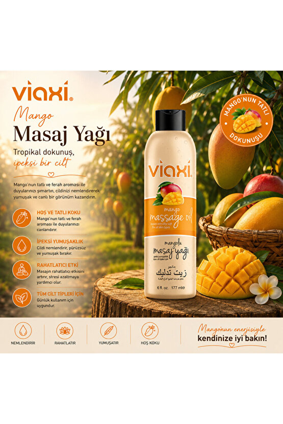 Mangolu Masaj Yağı 177 ml.
