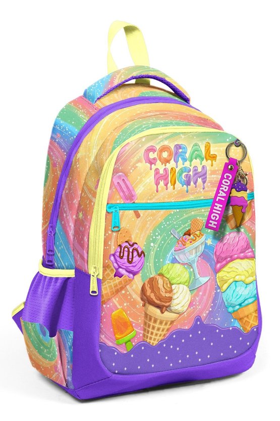 Kids Milka Dondurma Desenli 3’lü Okul Çanta Seti SET0133254