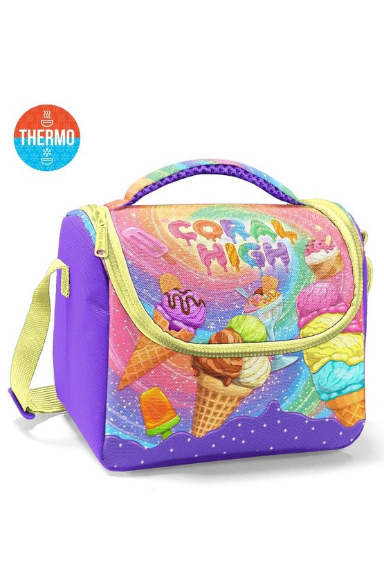 Kids Milka Dondurma Desenli 3’lü Okul Çanta Seti SET0133254