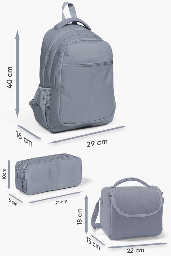 Kids Milka Dondurma Desenli 3’lü Okul Çanta Seti SET0133254