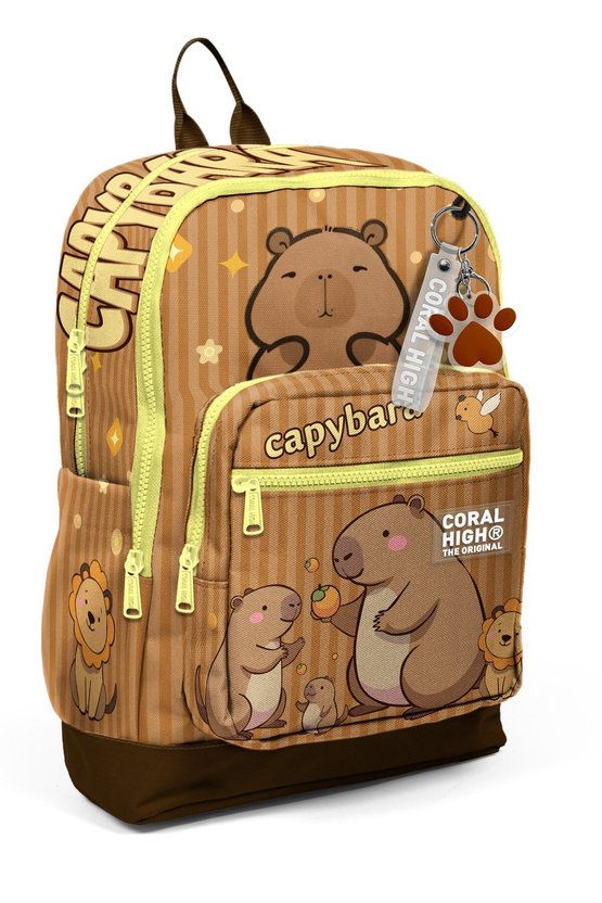 Kids Kapibara Desenli 3’lü Okul Çanta Seti SET0123783
