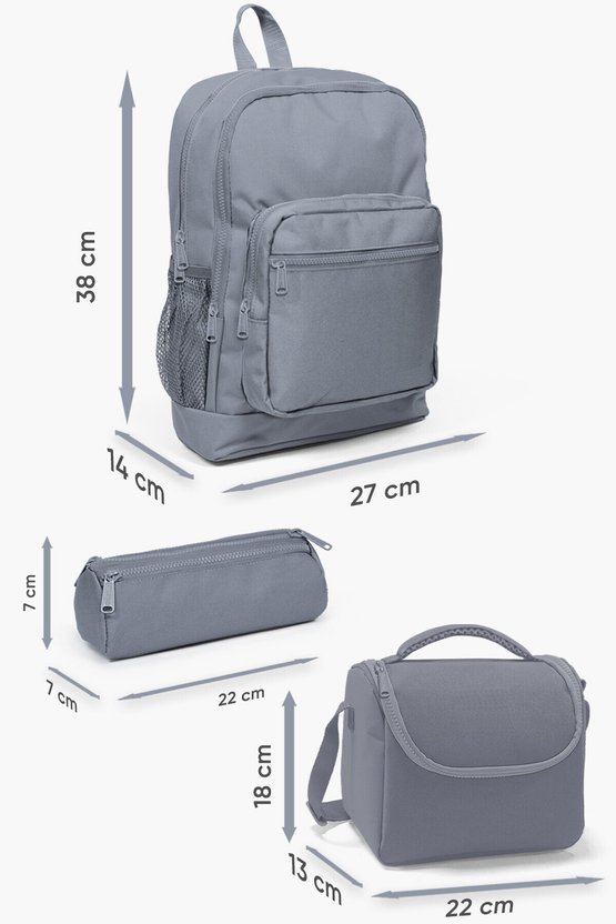 Kids Kapibara Desenli 3’lü Okul Çanta Seti SET0123783
