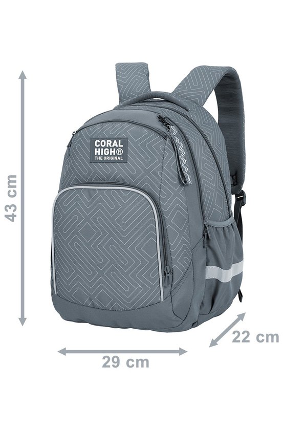 Geometrik Desenli Okul Sırt Çantası 24450