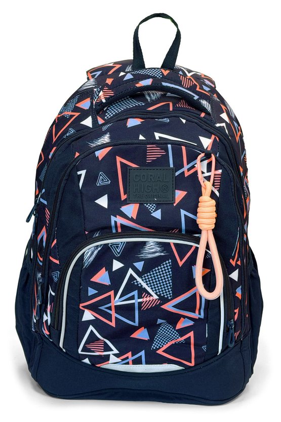 Geometrik Desenli Okul Sırt Çantası 24455