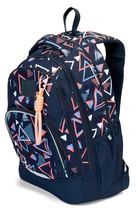 Geometrik Desenli Okul Sırt Çantası 24455