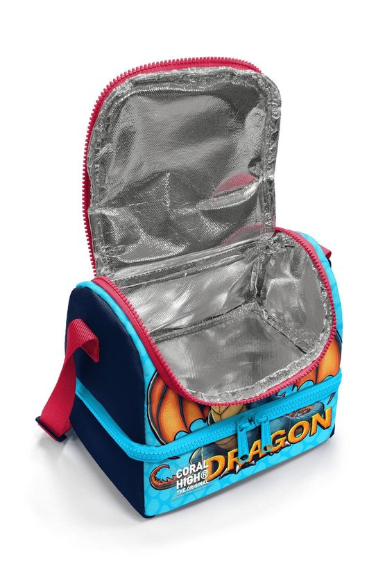 Kids Dragon Desenli Thermo İki Katlı Beslenme Çantası 37206