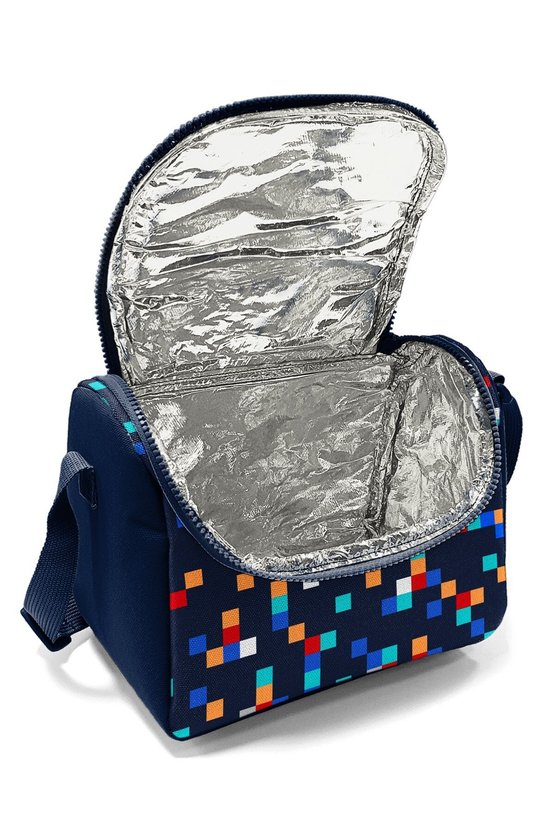 Kids Lacivert Geometrik Desenli Thermo Beslenme Çantası 37135