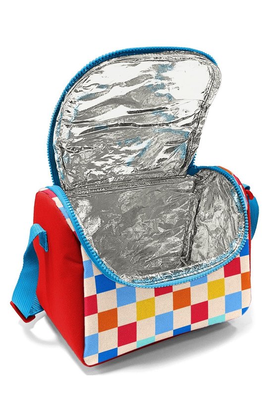 Kids Çok Renkli Dama Desenli Thermo Beslenme Çantası 37125