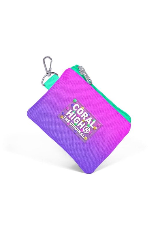 Kids Pembe Mor Renk Geçişli Bozuk Para Çantası 21891