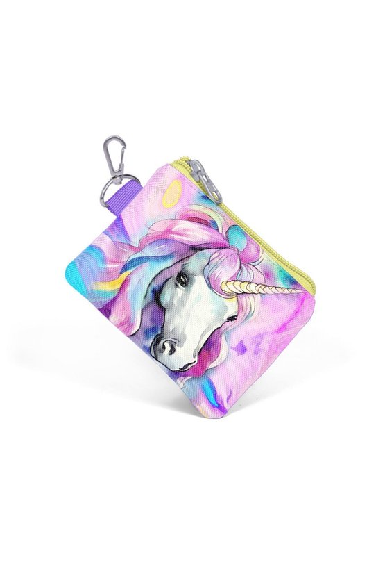 Renkli Unicorn Desenli Bozuk Para Çantası 21903