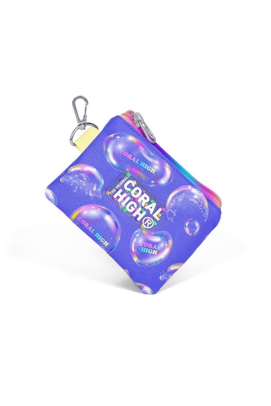 Kids Lavanta Pembe Baloncuk Desenli Bozuk Para Çantası 21915