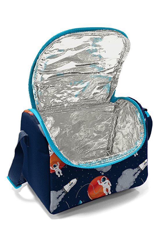 Kids Lacivert Mavi Astronot Desenli 3lü Okul Çanta Seti SET0123660