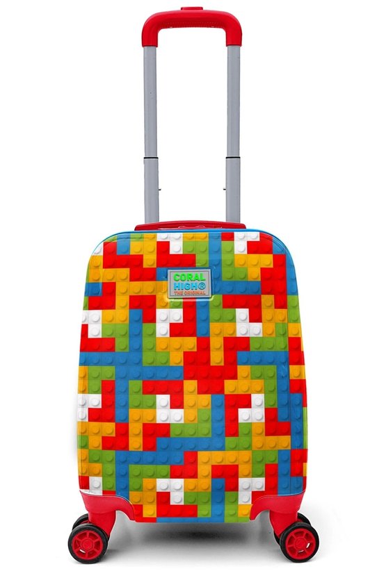 Kids Blok Desenli Çocuk Valizi 16793