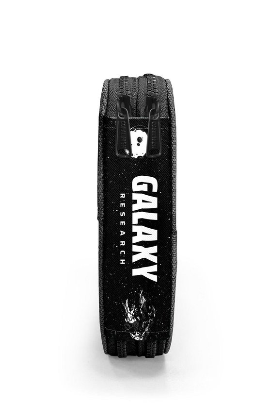 Siyah Galaxy Desenli Çift Katlı Kalem Çanta 11148