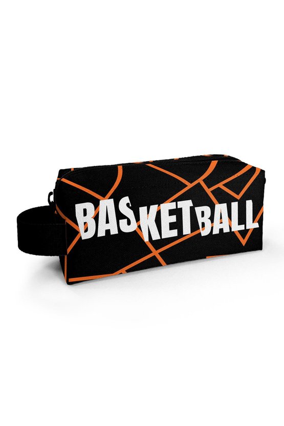 Kids Turuncu Siyah Basketbol Kalem Çantası 22079